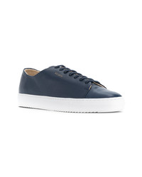 dunkelblaue Leder niedrige Sneakers von Axel Arigato