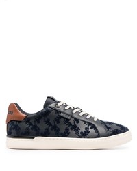 dunkelblaue Leder niedrige Sneakers von Coach