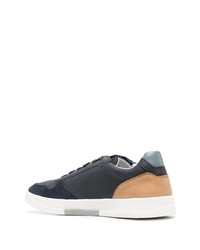 dunkelblaue Leder niedrige Sneakers von Geox