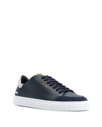 dunkelblaue Leder niedrige Sneakers von Axel Arigato