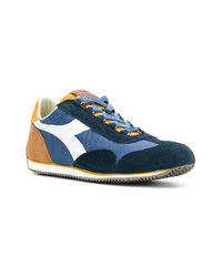 dunkelblaue Leder niedrige Sneakers von Diadora