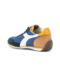 dunkelblaue Leder niedrige Sneakers von Diadora