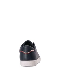 dunkelblaue Leder niedrige Sneakers von Tommy Hilfiger