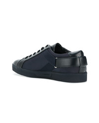 dunkelblaue Leder niedrige Sneakers von Calvin Klein 205W39nyc