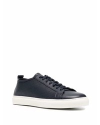 dunkelblaue Leder niedrige Sneakers von Henderson Baracco