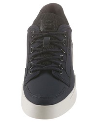 dunkelblaue Leder niedrige Sneakers von G-Star RAW