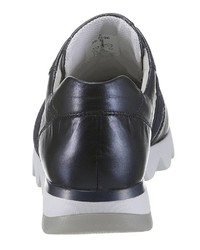 dunkelblaue Leder niedrige Sneakers von Gabor