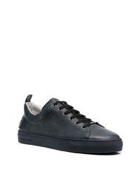 dunkelblaue Leder niedrige Sneakers von Jacob Cohen