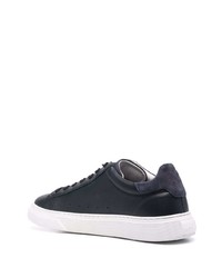 dunkelblaue Leder niedrige Sneakers von Hogan