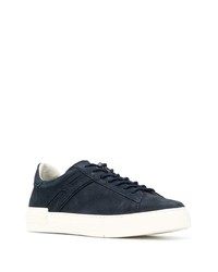 dunkelblaue Leder niedrige Sneakers von Hogan