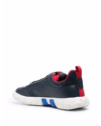 dunkelblaue Leder niedrige Sneakers von Hogan