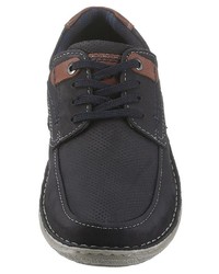 dunkelblaue Leder niedrige Sneakers von Josef Seibel