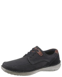 dunkelblaue Leder niedrige Sneakers von Josef Seibel