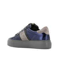 dunkelblaue Leder niedrige Sneakers von Kennel + Schmenger