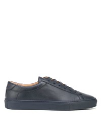 dunkelblaue Leder niedrige Sneakers von Koio