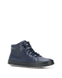 dunkelblaue Leder niedrige Sneakers von Camper