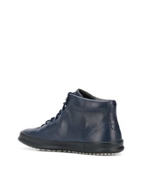 dunkelblaue Leder niedrige Sneakers von Camper