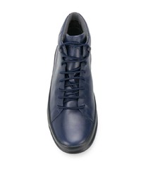 dunkelblaue Leder niedrige Sneakers von Camper