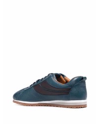 dunkelblaue Leder niedrige Sneakers von Bally