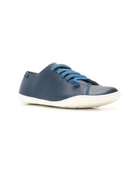 dunkelblaue Leder niedrige Sneakers von Camper