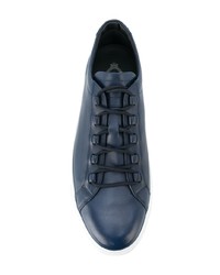 dunkelblaue Leder niedrige Sneakers von Tod's