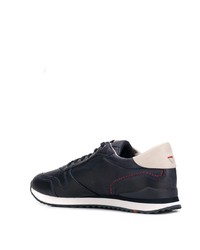 dunkelblaue Leder niedrige Sneakers von Lloyd