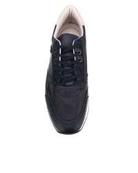 dunkelblaue Leder niedrige Sneakers von Lloyd