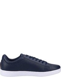 dunkelblaue Leder niedrige Sneakers von Lacoste