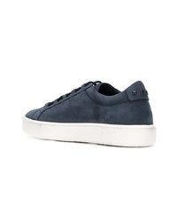 dunkelblaue Leder niedrige Sneakers von Tod's