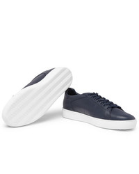 dunkelblaue Leder niedrige Sneakers von J.M. Weston