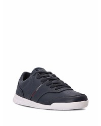 dunkelblaue Leder niedrige Sneakers von Tommy Hilfiger