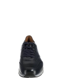 dunkelblaue Leder niedrige Sneakers von Lloyd