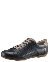 dunkelblaue Leder niedrige Sneakers von Lloyd