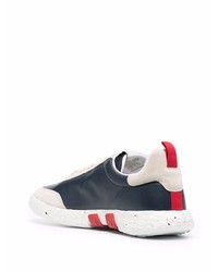 dunkelblaue Leder niedrige Sneakers von Hogan