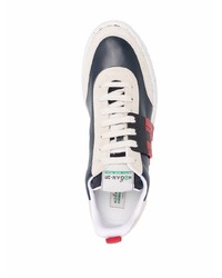 dunkelblaue Leder niedrige Sneakers von Hogan