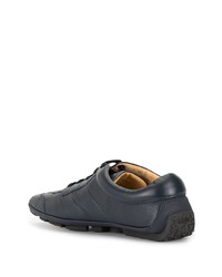 dunkelblaue Leder niedrige Sneakers von Bally