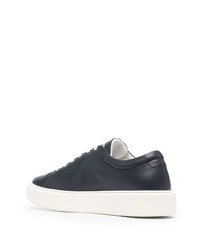 dunkelblaue Leder niedrige Sneakers von Low Brand