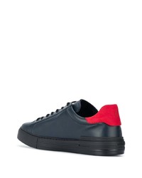 dunkelblaue Leder niedrige Sneakers von Hogan