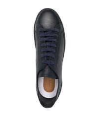 dunkelblaue Leder niedrige Sneakers von Doucal's