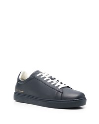 dunkelblaue Leder niedrige Sneakers von Armani Exchange