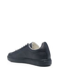 dunkelblaue Leder niedrige Sneakers von Armani Exchange