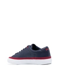 dunkelblaue Leder niedrige Sneakers von Polo Ralph Lauren