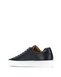 dunkelblaue Leder niedrige Sneakers von BOSS HUGO BOSS