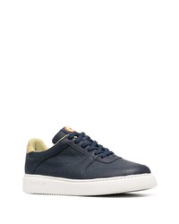 dunkelblaue Leder niedrige Sneakers von Camper