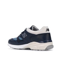 dunkelblaue Leder niedrige Sneakers von New Balance