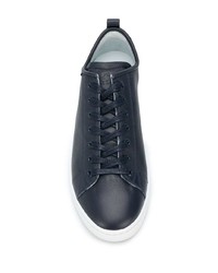 dunkelblaue Leder niedrige Sneakers von PS Paul Smith