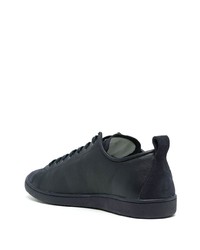 dunkelblaue Leder niedrige Sneakers von PS Paul Smith