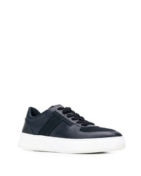 dunkelblaue Leder niedrige Sneakers von Tod's