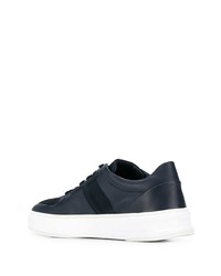 dunkelblaue Leder niedrige Sneakers von Tod's