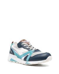 dunkelblaue Leder niedrige Sneakers von Diadora